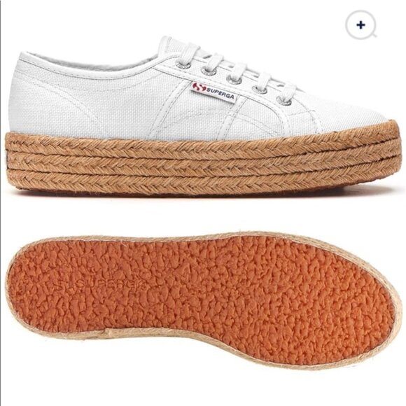 Superga Cotropes Woven Platform Shoe Sneaker‎ - Picture 2 of 9